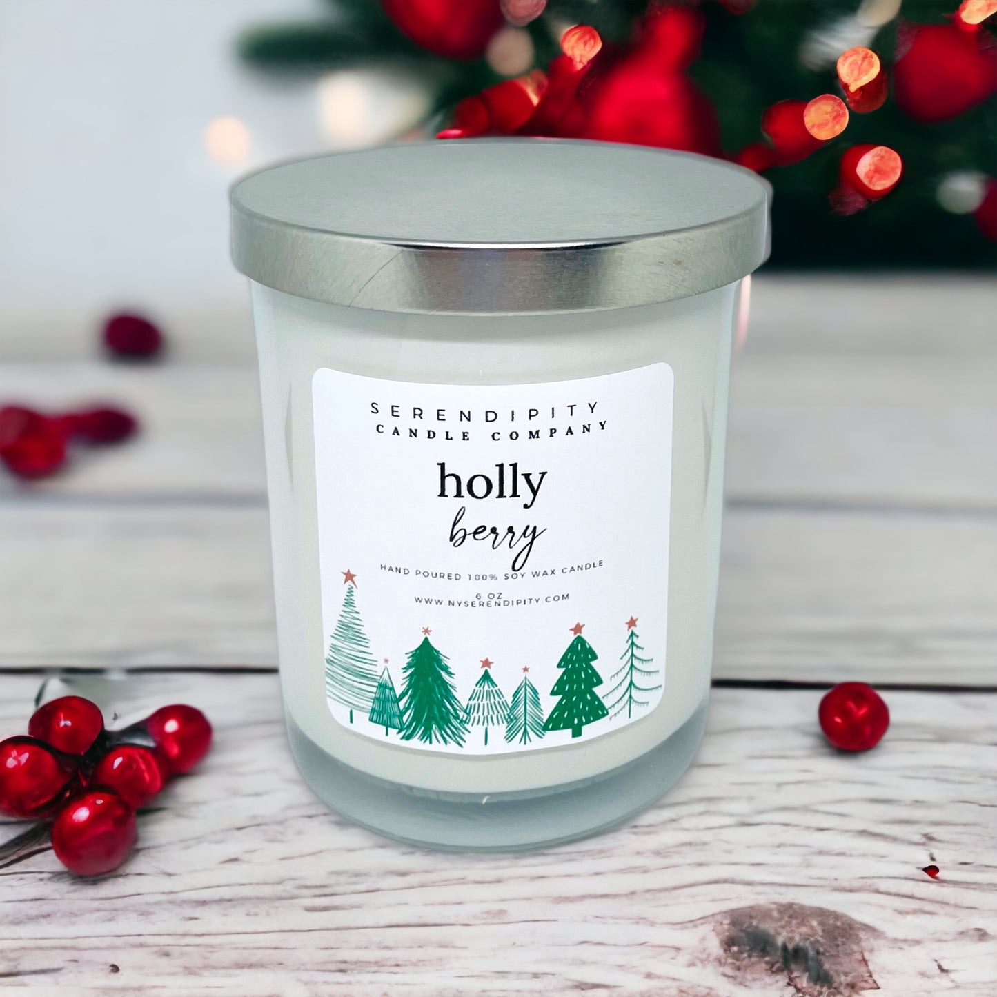 Holly Berry Soy Candle