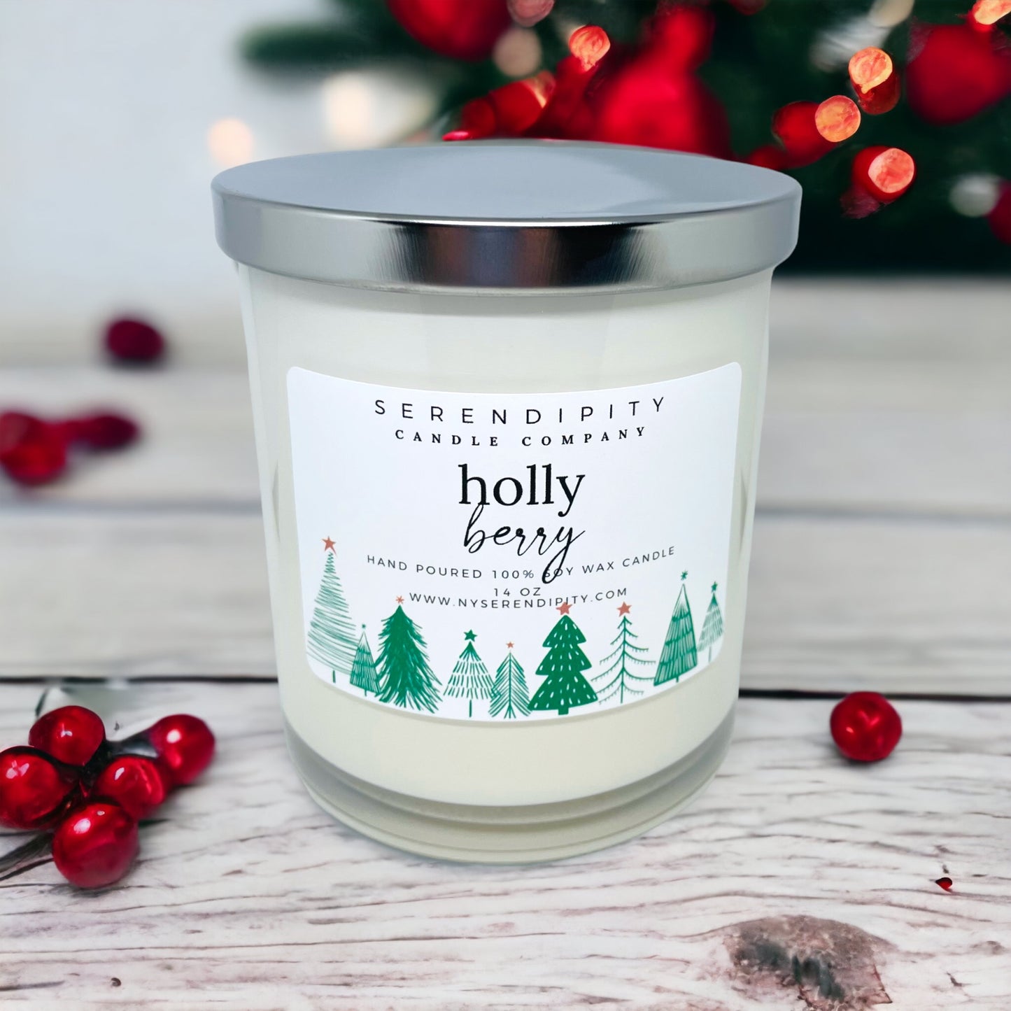Holly Berry Soy Candle