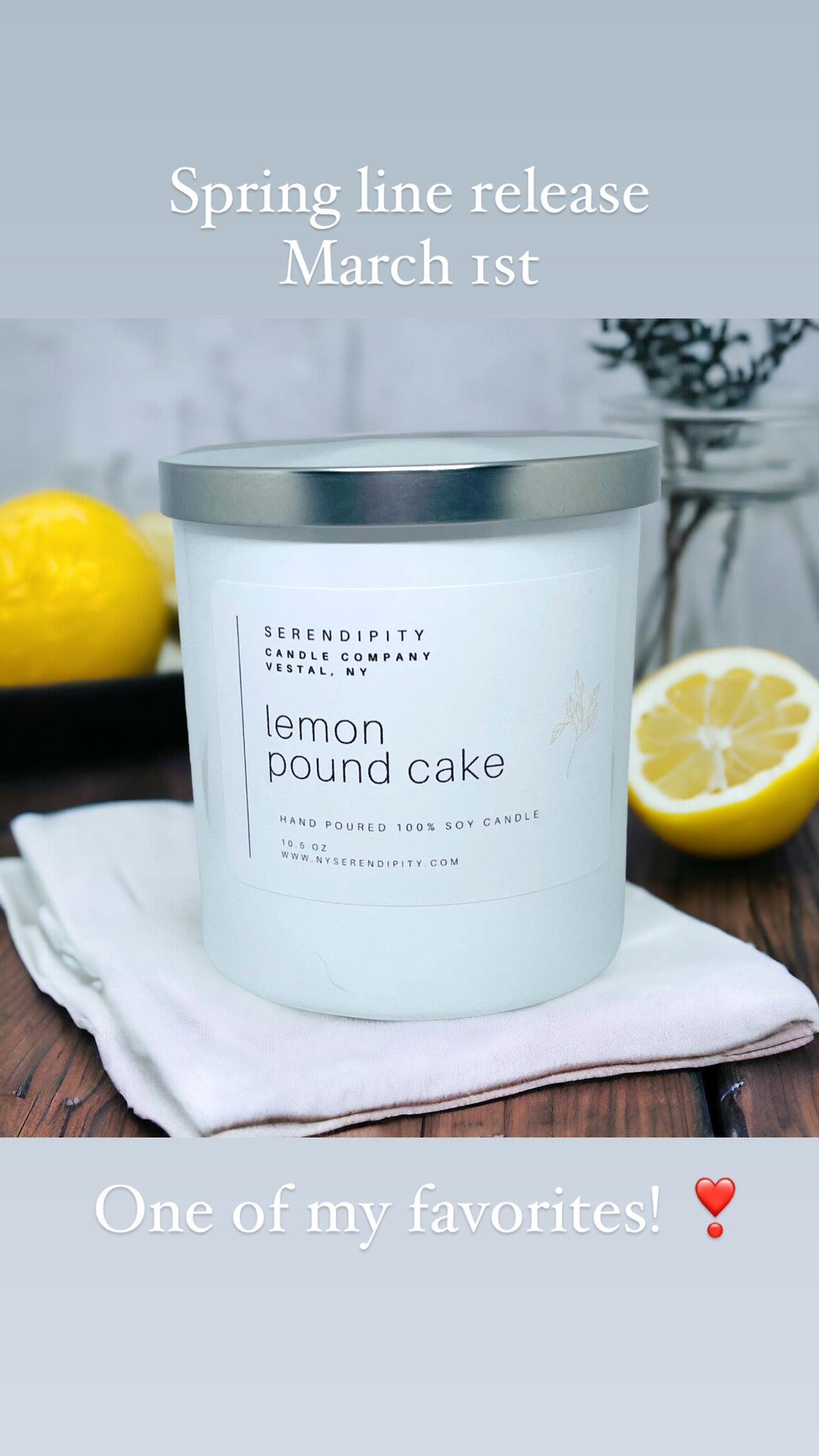 Lemon Pound Cake Soy Candle