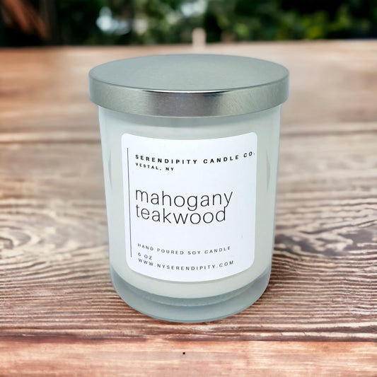 Mahogany Teakwood Soy Candle