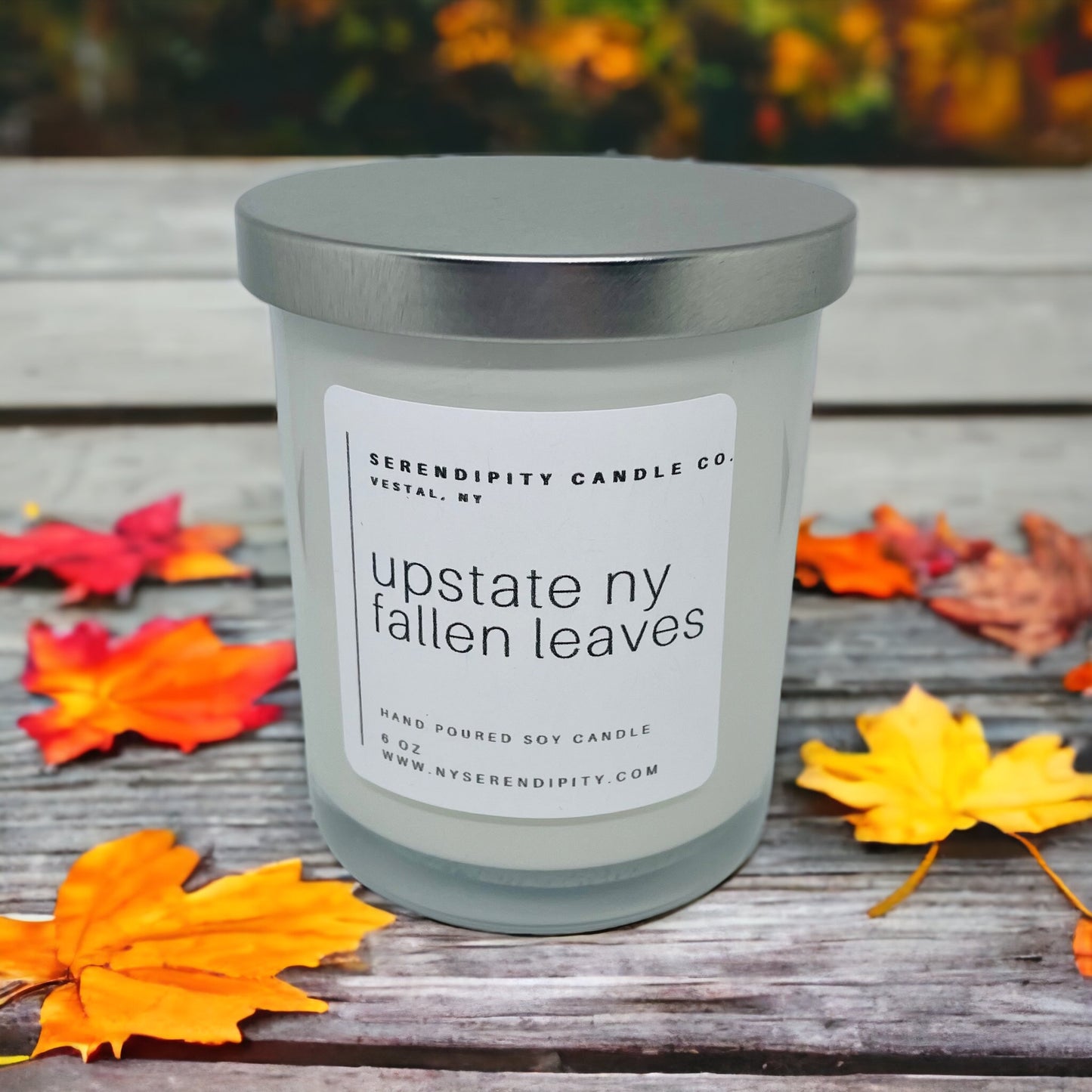 Upstate NY Fallen Leaves Soy Candle