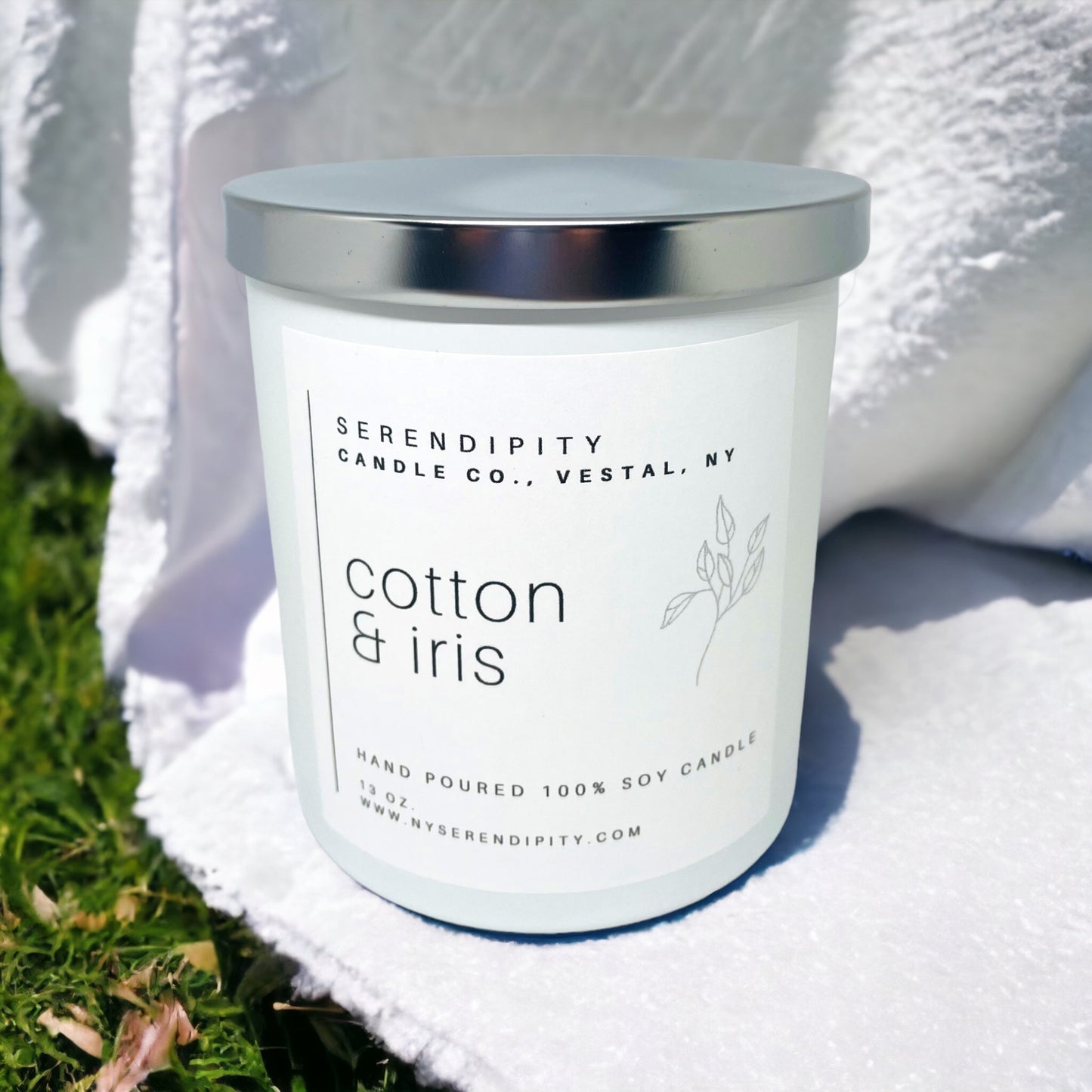Cotton & Iris Soy Candle