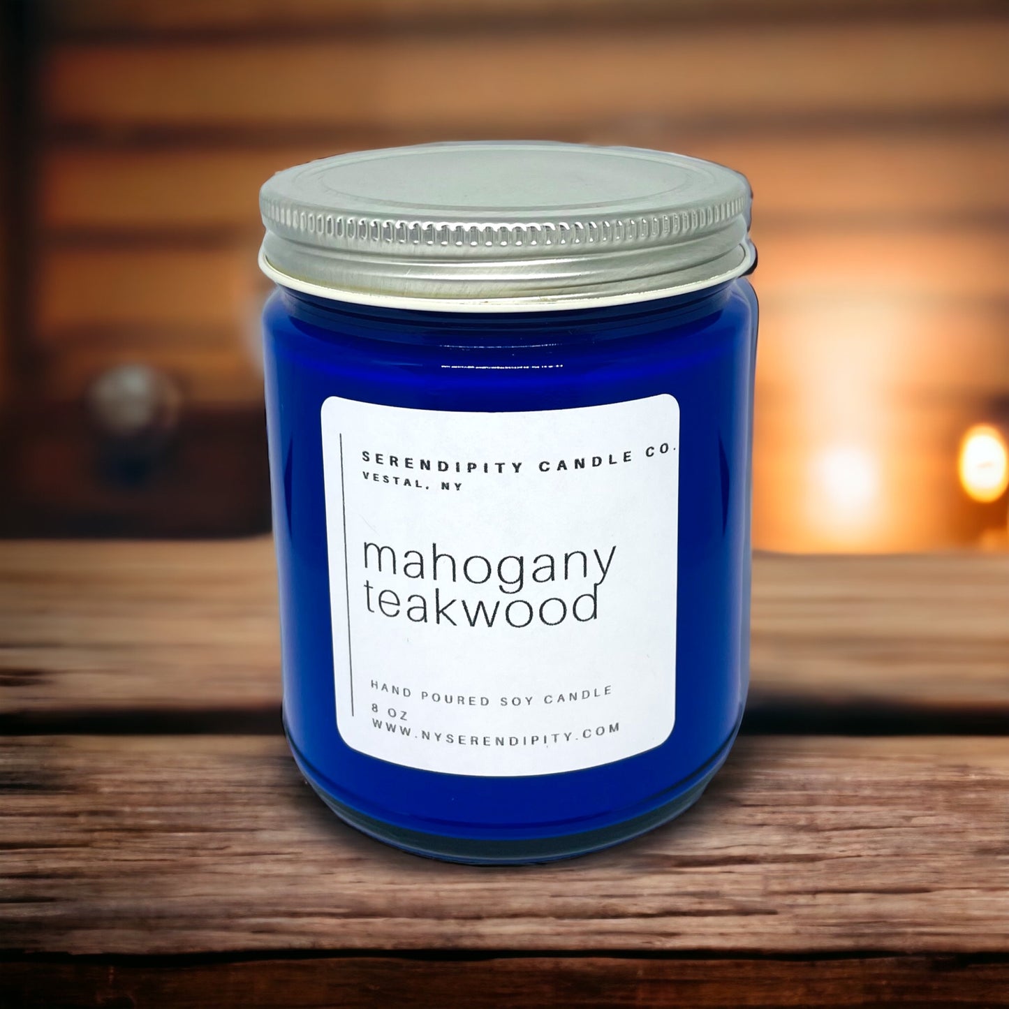 Mahogany Teakwood Soy Candle