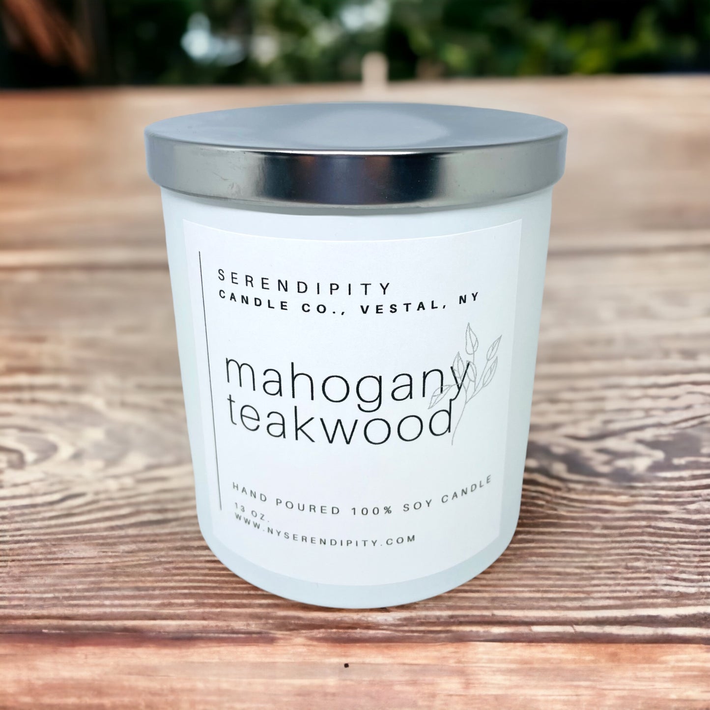 Mahogany Teakwood Soy Candle