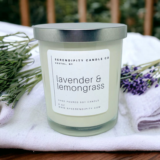 Lavender & Lemongrass Soy Candle