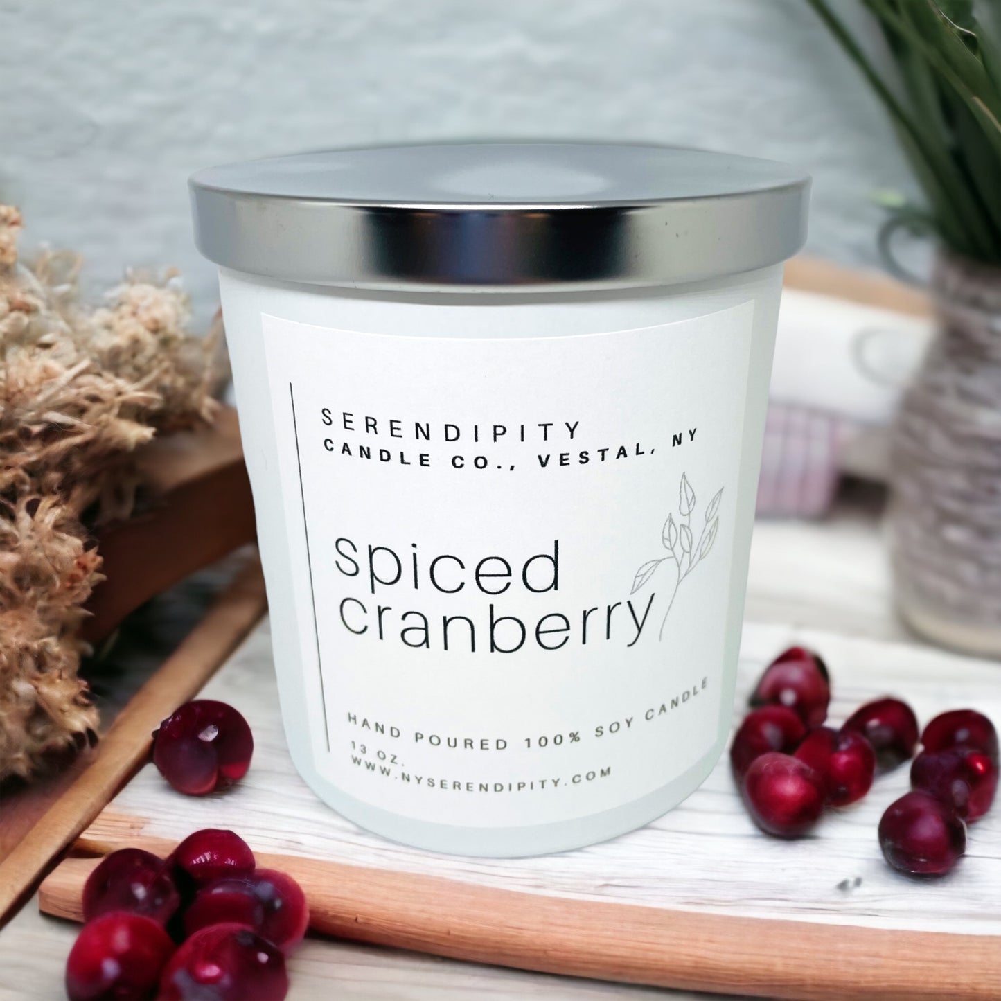 Spiced Cranberry Soy Candle